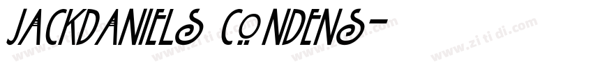 JackDaniels Condens字体转换